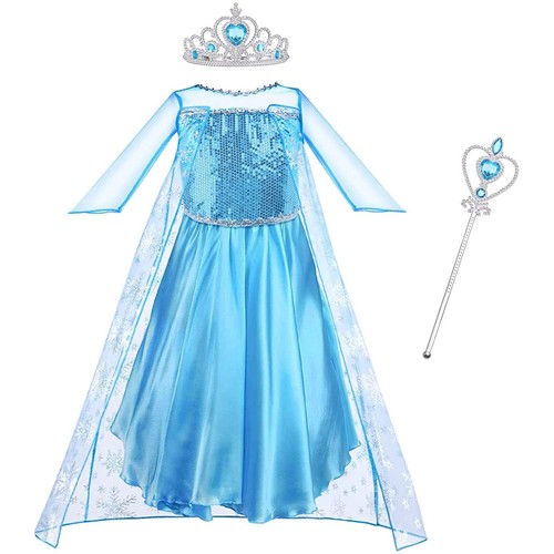 Vicloon elsa costume ragazze - elsa,